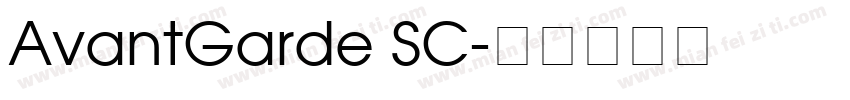 AvantGarde SC字体转换